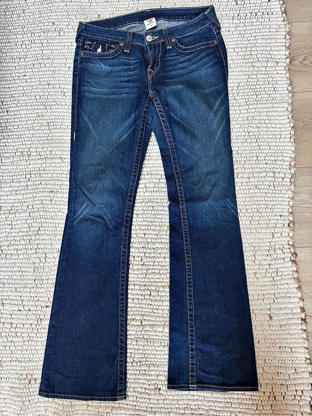True Religion Bootleg Jeans in Blue Waist 30